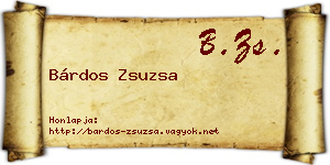 Bárdos Zsuzsa névjegykártya